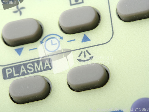 Image of Remote buttons.