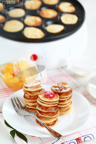 Image of Sweet pancakes with pancake maker