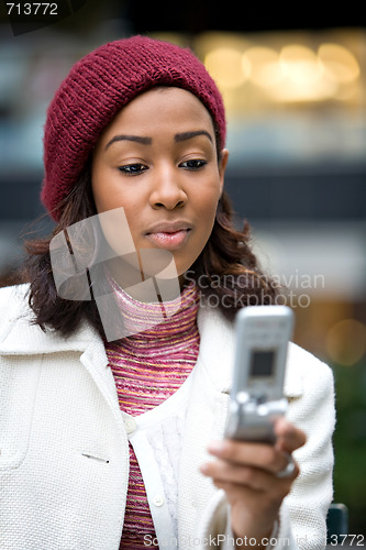 Image of Business Woman Texting