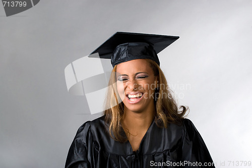 Image of Happy Graduate Laughing