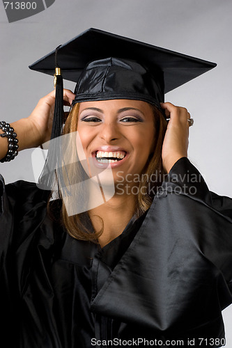 Image of Happy Graduate Laughing