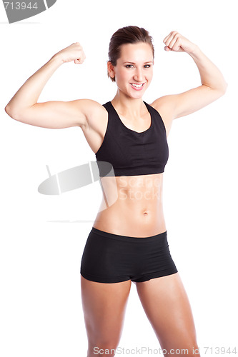 Image of Beautiful exercise woman
