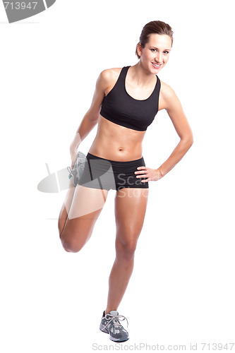 Image of Beautiful exercise woman