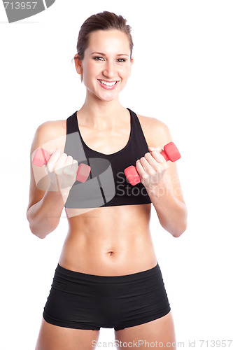 Image of Beautiful exercise woman