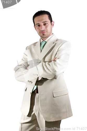 Image of Businessman posing with his arms crossed