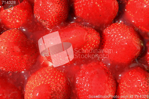 Image of Strawberries in Jelly