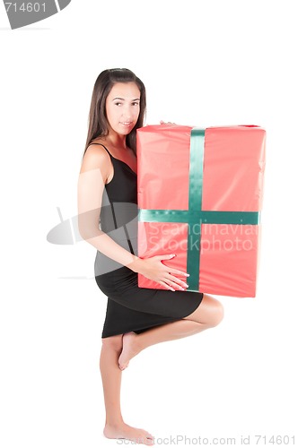 Image of Woman with present