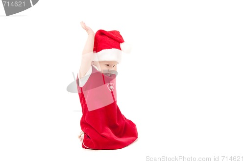Image of Little christmas baby girl 