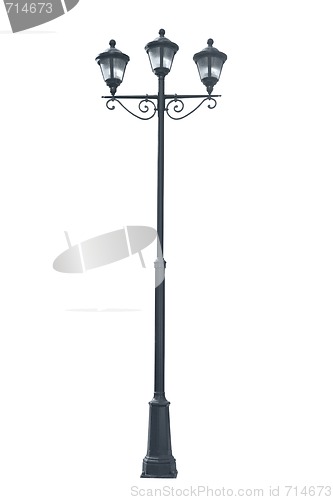 Image of Triple lamppost