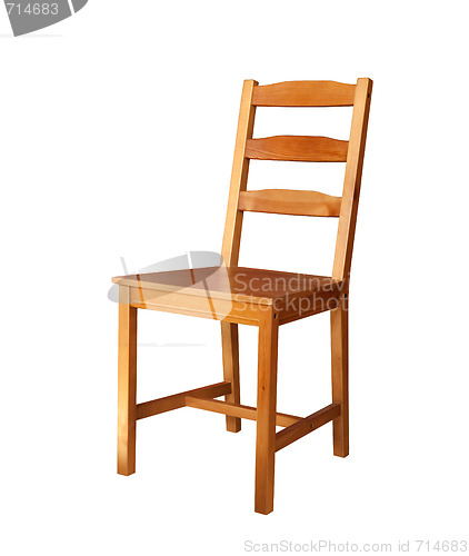 Image of wooden chair isolated