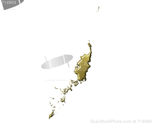 Image of Palau 3d Golden Map