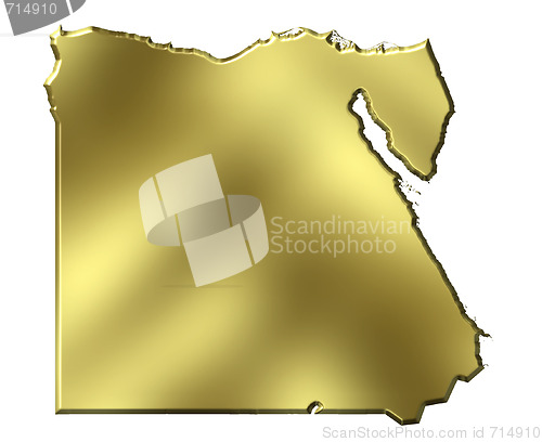 Image of Egypt 3d Golden Map