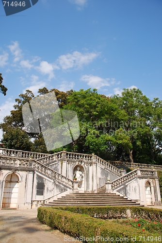 Image of Enchanted Ajuda garden in Lisbon, Portugal