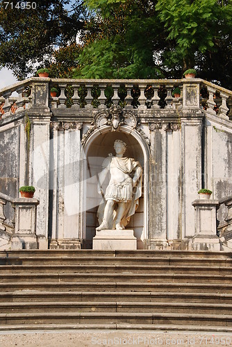 Image of Architecture detail in Ajuda Garden in Lisbon, Portugal