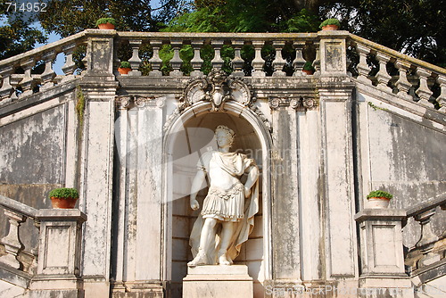 Image of Architecture detail in Ajuda Garden in Lisbon, Portugal