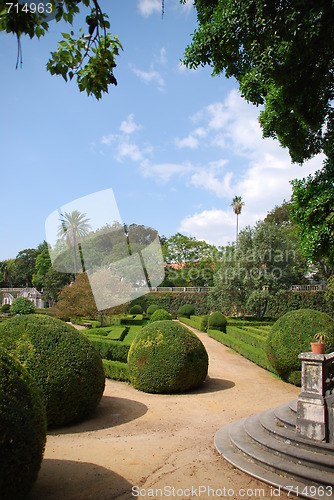 Image of Enchanted Ajuda garden in Lisbon, Portugal