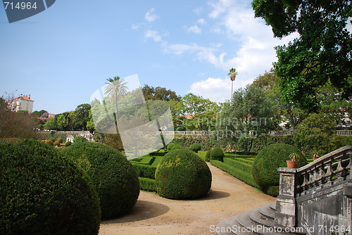 Image of Enchanted Ajuda garden in Lisbon, Portugal