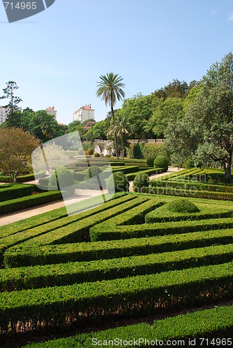 Image of Enchanted Ajuda garden in Lisbon, Portugal