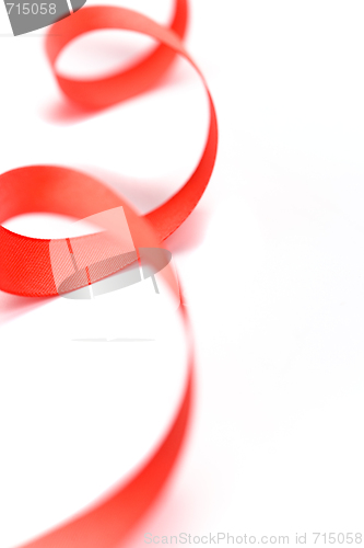 Image of red satin ribbon
