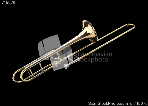 Image of Brass slide trombone 