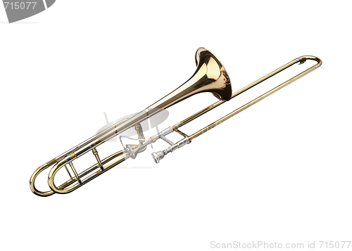 Image of Brass slide trombone 