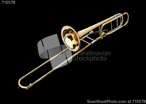 Image of Brass slide trombone 