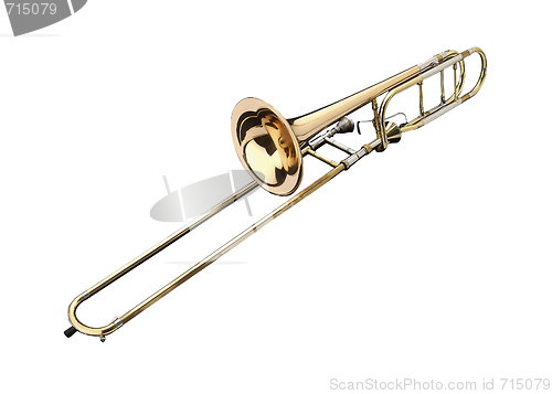 Image of Brass slide trombone 