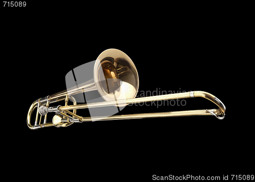 Image of Brass slide trombone 