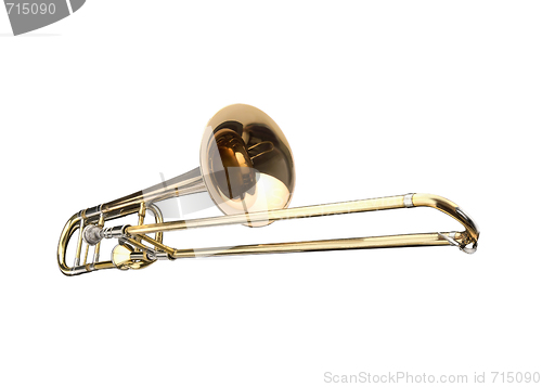 Image of Brass slide trombone 
