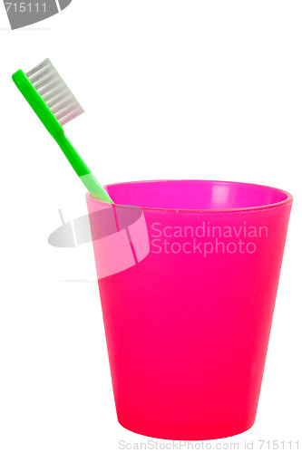 Image of Children toothbrush and cup