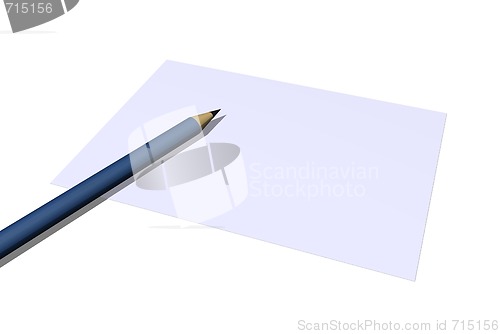 Image of pencil and paper