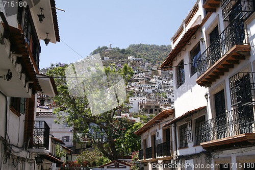 Image of Charming little mountain town of Taxco with it's classical Mexic