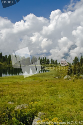 Image of Lake scenery in the Italian Alps