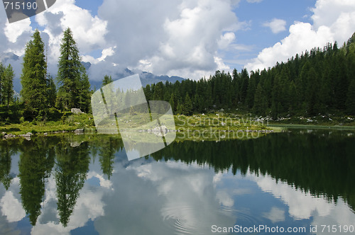 Image of Lake scenery in the Italian Alps