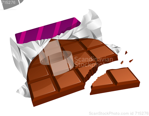 Image of Chopped chocolate bar