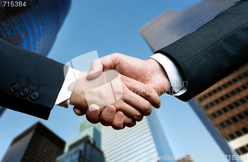 Image of business hand shake