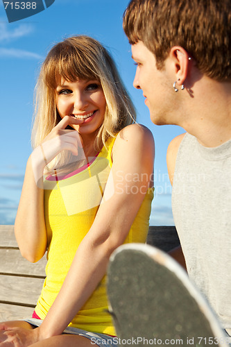 Image of Young couple in love