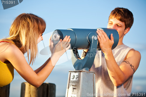 Image of Young couple in love