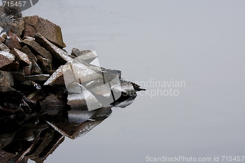 Image of Stones in ice