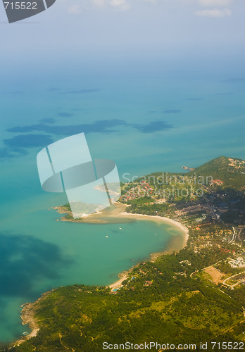 Image of aerial view of samui island