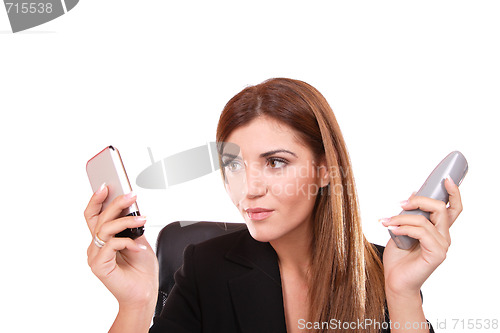 Image of young attractive business woman