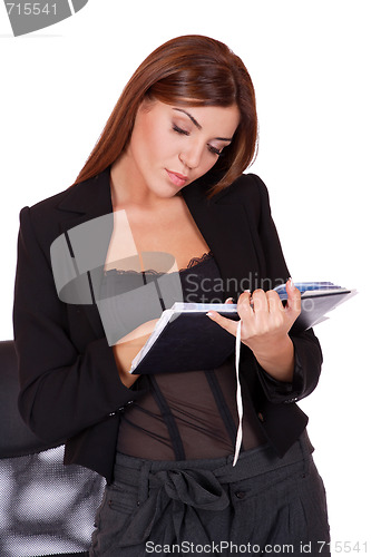 Image of young attractive business woman