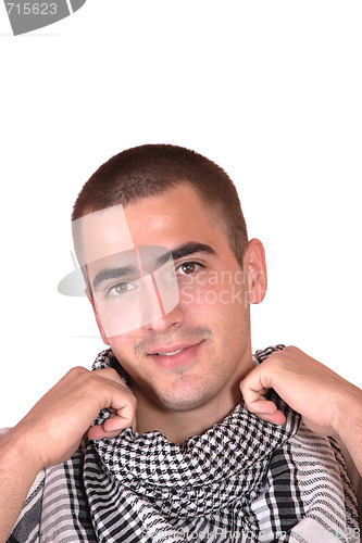 Image of happy young casual man portrait