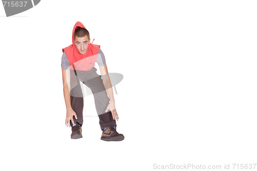 Image of Man isolated on white