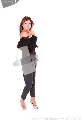 Image of young attractive business woman