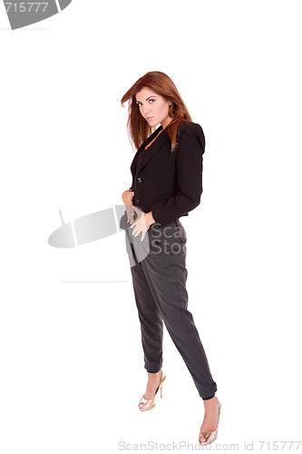 Image of young attractive business woman