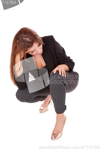 Image of young attractive business woman