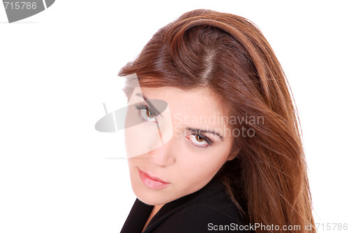 Image of young attractive business woman