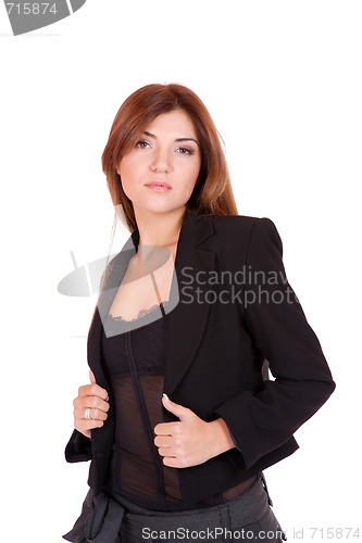 Image of young attractive business woman