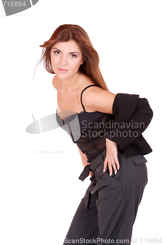 Image of young attractive business woman
